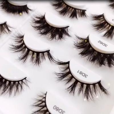 China 2021 Wholesale Private Label 3D Mink Eyelashes New Design 3d Deep Luxury Mink Eyelash for sale