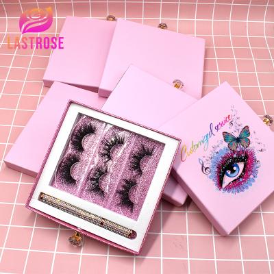 China Custom Long Packaging Natural 3d Mink Eyelash Box Private Label Lashdoll Box Own Brand Eye Lashes Packaging Box for sale