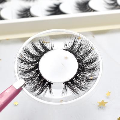 China Natural curl lashes 3d faux mink silk lashes wholesale seller custom logo natural cheap faux mink eyelash for sale