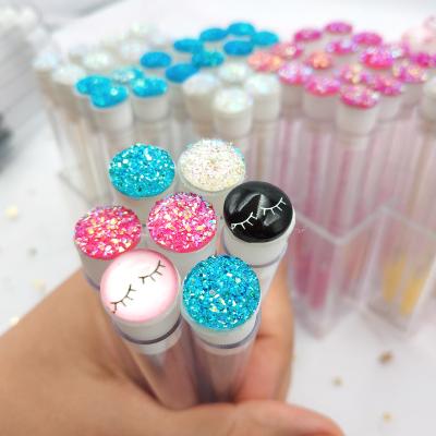 China Daily Crystal Tube Private Label Brush Applicator Eyelash Mascara Disposable Makeup Lashes Brush for sale