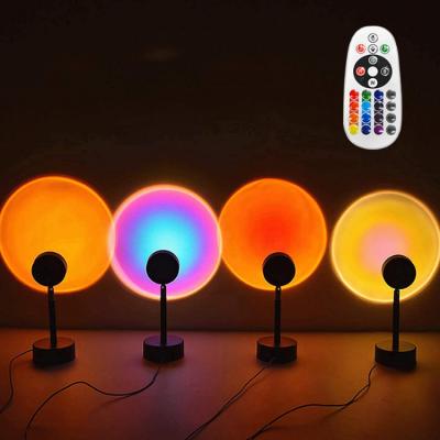 China Modern Laser Mini Sunset Projector Sun Rainbow Projection Atmosphere Night Light Lamp USB Home Decoration Room Lamp for sale