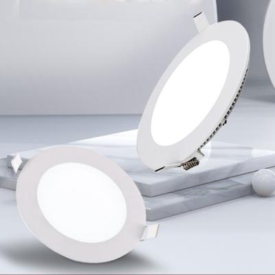 China Frame Recessed Round LED Panel Light Factory Price 5 Years Warranty 85-265V Recessed Round Ultra Flat Led Backlight Ceiling Backlit Lighting For Office for sale