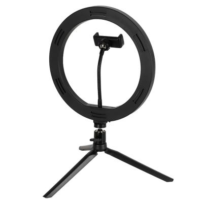 China Mini Factory Price Top Dimmable 10 Inch Beauty Sufficiency Led Ring Light With Tripod Stand For Makeup Live Video for sale