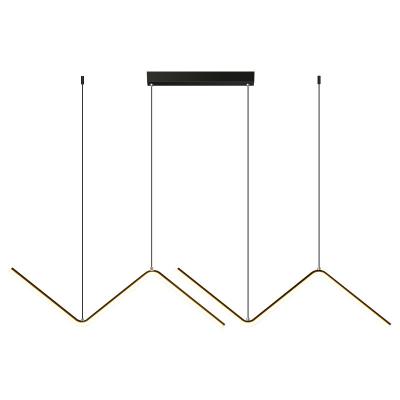 China Nordic line simple modern cafe bar office bar coffee shop personality restaurant chandelier LED border lighting tool for sale