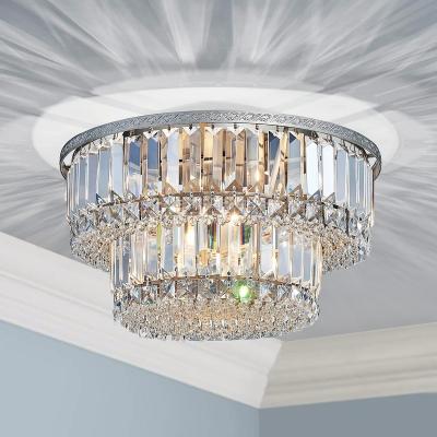 China Surface Mounted Modern Crystal Chandelier 5 Lights 2 Tier , Modern Recessed Ceiling Light Fixtures Modern Chandelier 9