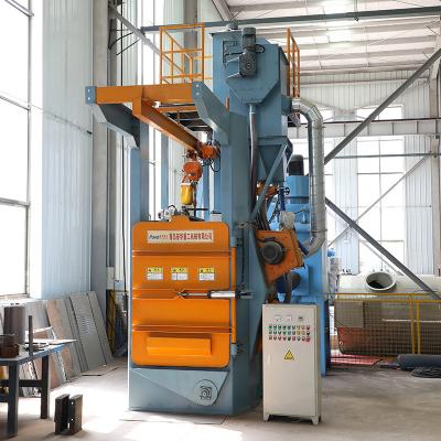 China Hook Hanger Type LPG Cylinder Shot Blasting Machine Derusting Machine for sale