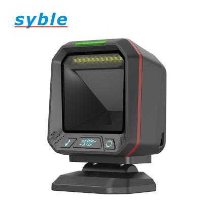 China Desktop ABS+PC 2D 1D QR Barcode Scanner , Omnidirectional Hands Free USB Wired Barcode Reader for sale