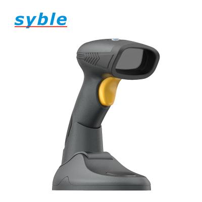 China good price 1D and 2D handheld wireless barcode scanner CMOS code scanner QR code reader with A4 base for sale