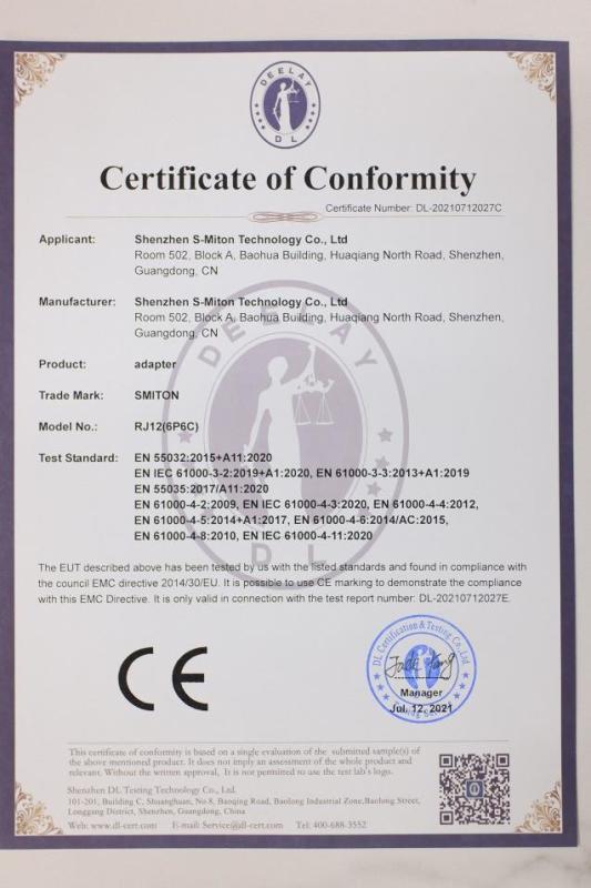 CE - Shenzhen S-Miton Technology Co., Ltd.