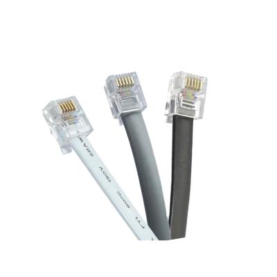 China Hot Selling PU PVC RJ12 6Core Telephone Cable Patch Cords for sale