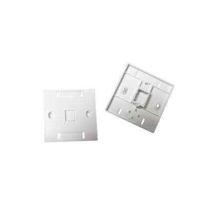 China White RJ45 RJ11 CAT5 CAT6 Keystone RJ11/RJ45 Module/F Jack Wall Plate for sale