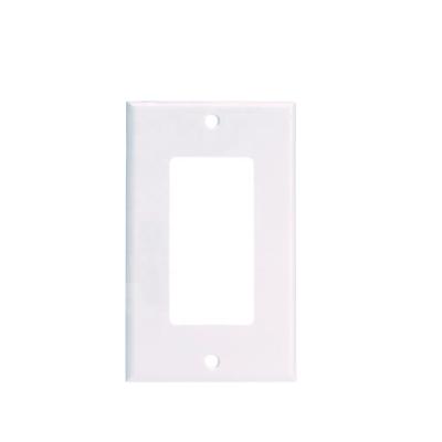 China Easy Installation 1 Strip Screw Minus Single Decorator Cover Wall Plate Faceplate for sale