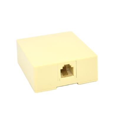 China ABS 1 RJ11 Left Outside Box 6p4c Telephone Junction Box for sale