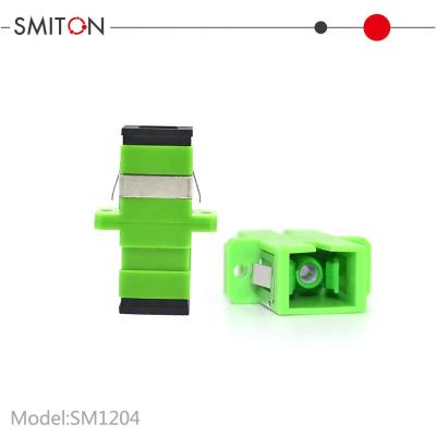 China FTTH SC-SC Fiber Clamp PC Connector ftth SC Simplex Mode Fiber Optic Adapter Fiber Optic Coupler for sale