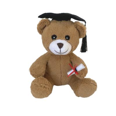 China Decoration; Game ; Present ; Custom Design Graduation Promotion Gift Idea Cute Plush Soft Stuffed Teddy Bear Animal Toy With Hat for sale