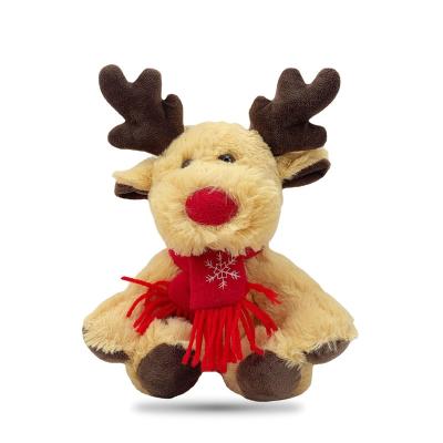 China Decoration; Game ; Present ; Customized Promotion Made 8 Inches 20CM Brown Color Christmas Plush Reindeer Stuffed Toy for sale