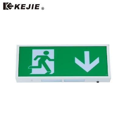 China Hot Sale Emergency Battery Holder Exit Sign Ip20 Led Emergency Exit Sign Box With 3 Hours Battery Holder for sale