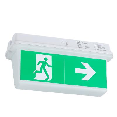 China Emergency Exit Light 8W Non Clamped Ip65 Double Sides Exit Sign / Emergency Bulkhead Light for sale