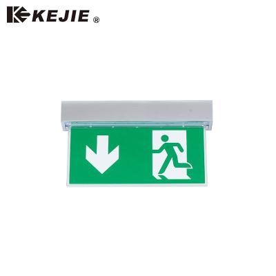 China LED Emergency Exit Sign Light Exit Sign Illuminated Prices Battery Operated Emergency Exit Lights Combo For Business for sale