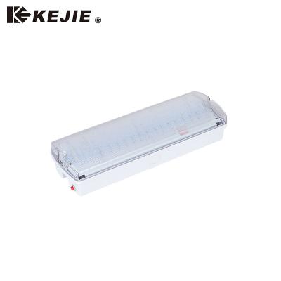 China Fire Emergency Light Zhongshan Kejie IP65 T5 8W Fluorescent Tube Fire Emergency Light for sale