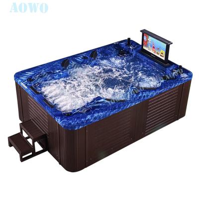 China Freestanding jakuzzy swimming pool whirlpool hottub outdoor garden spa portable outdoor hot tub for sale