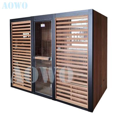 China Computer Control Panel Infrared Sauna Steam Bath Home Spa Use Traditional Sauna Room for sale