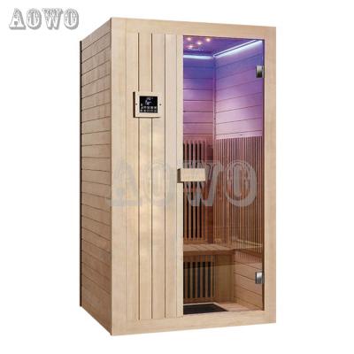 China Computer Control Panel One Person Infrared Sauna Room Hotel Steam Sauna Room for sale