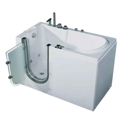 China Double Side Skirt (Straight Skirt) Walk In Tub For Home Disable Bath Tub Acrylic Massage Bathtub for sale