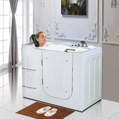 China skirt jacuzz outdoor(straight skirt)/double side jacozzy for disable bathtub/portable walk-in soaking bathtub tubs disability 5007 for sale