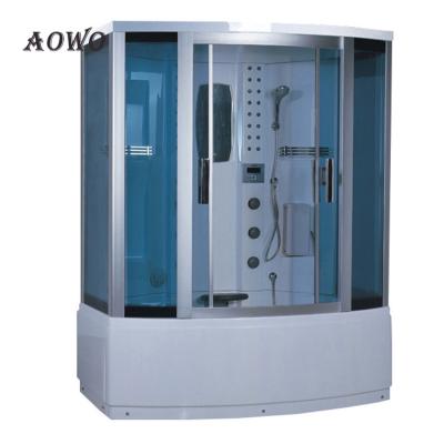 China Steam shower room with jacuzzii steam shower room with jakossi shower cabins bathtub with TV indoor steam and beauty spa health care steam for sale