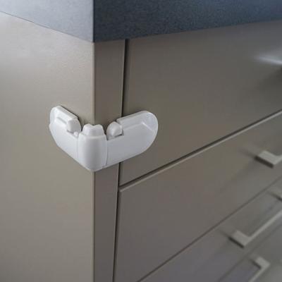 China DRAWER Baby ABS Plastic Angle Shape For Cabinet Drawer Lock for sale