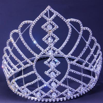 China Beautiful crowns wedding beauty pageant crown beauty pageant crowns fashionable luxury large brides crown for sale