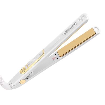 China 2020 Fashion LED Multifunctional Temperature Control Light Temperature Control Komex Hair Saga Curler Straightener Hair Flat Iron for sale