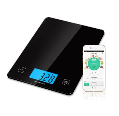 China Coffee Mood Scale Electronic Digital Food Kitchen Kitchen Glass Digital Smart Nutrition Scale For Food for sale