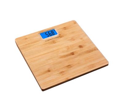 China With Scale Tray 100% Nature Digital LED 180kg 400lb Weighing Bathroom Body Weight Bamboo Scale for sale