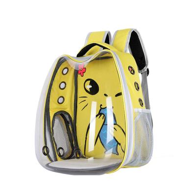 China Low Price Sale Transparent Expandable Breathable Backpack Dogs Cat Crate Pet Travel Carrier Stored Carrying Backpack for sale