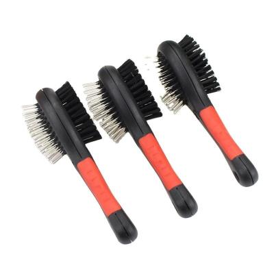 China Viable Cheap Double Sided Bathing Massage Brush Dog Grooming Needle Comb Small Knot Hair Removal Comb Pet Supplies for sale