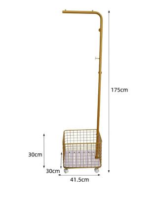 China Hotel Room .living Room.Bedroom.entryway High quality Clothes rack floor bedroom rock plate hanging bag rack single pole vertical storage rack for sale