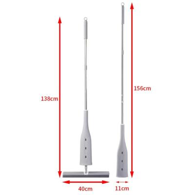 China Sustainable High cost performance Sponge floor mop with rod Household Cleaning Tool  free hand washing Wet and dry cleaning mop for sale