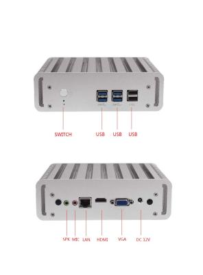 China Intel I3 / I5 / I7 Rugged Fanless Embedded Computer With 6 USB 2 COM 2 LAN Ports for sale