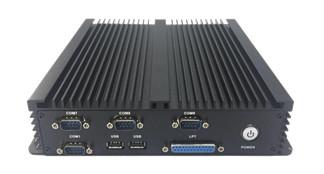 China High Performance Fanless Embedded PC Max 9 USB 8 COM Ports Intel Bay Trail for sale