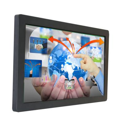 China Steel Chassis 65 Inch Touch Screen LCD Monitor With Toughened Glass Front for sale