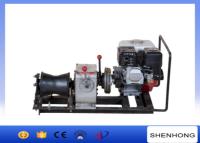 China 5.5HP 10KN 1 Ton Gas Engine Powered Winch For Tower Erection for sale