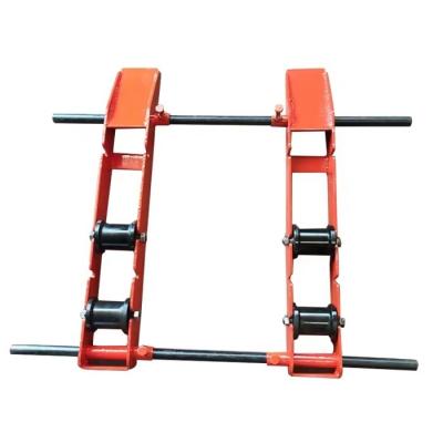 China Guide Cable Drum Roller Fiber Optic Cable Laying Stand Cable Drum Roller Stands for sale