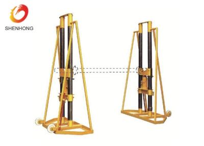 Китай Стойка Джека кабеля 10 джакс тросового ролика тонны гидравлическая для выпуская кабелей продается