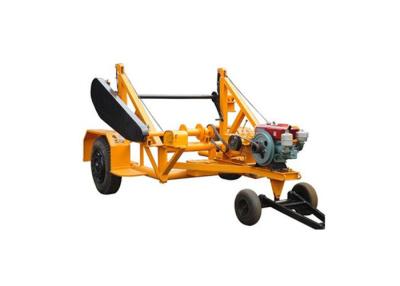 China 3 Ton Cable Reel Trailer Underground Cable Installation Tools With Diesel Engine Winch for sale