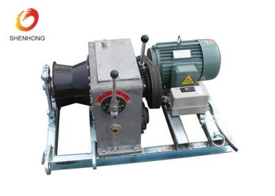 China 3T 5T Electric Gas Engine Powered Winch For Cable Pulling In Line Construction for sale