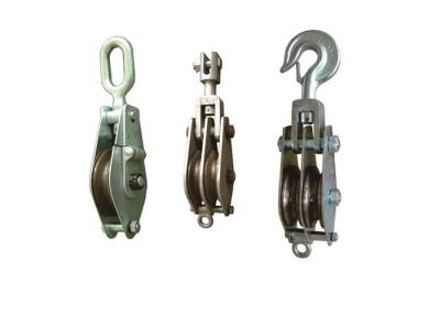 China Hook Type Lifting Tackle Iron Wheel Hoisting Block for sale