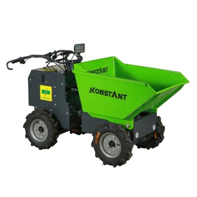 China Farms 300ENP KONSTANT Electric Mini Dumper Automatic Discharging Battery Electric Wheel Barrow 300kg Mini Dumper for sale