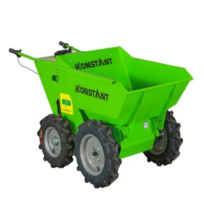 China Cultivate Brand New KONSTNAT Self Charging Electric Battery Hydraulic Mini Dumper From China for sale